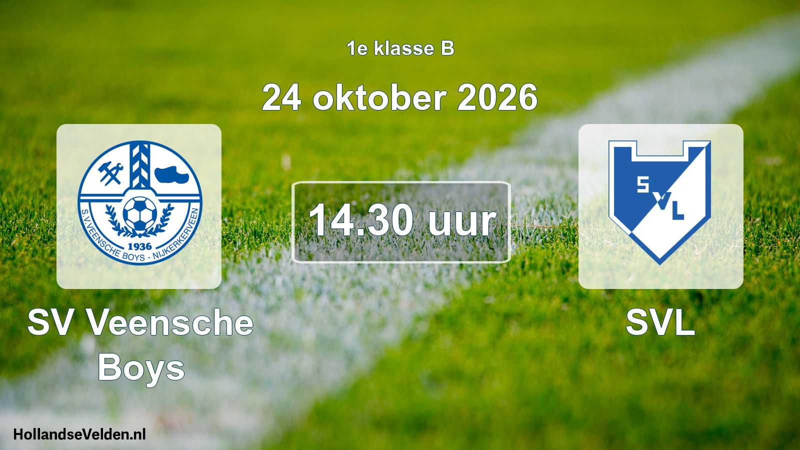 Scheduled Match: SV Veensche Boys - SVL (24 October 2026)