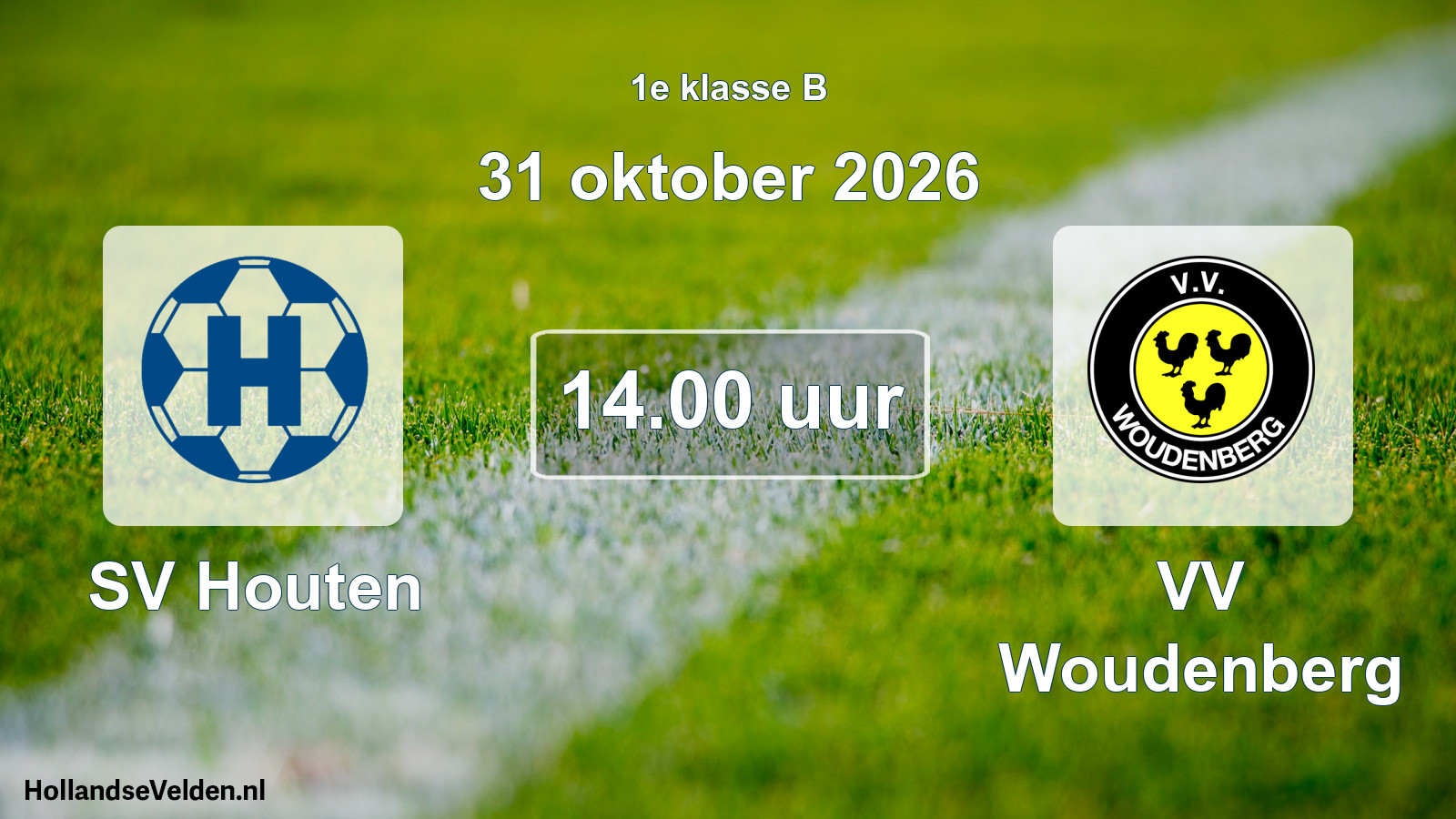 Geplande wedstrijd: SV Houten - VV Woudenberg (31 oktober 2026)
