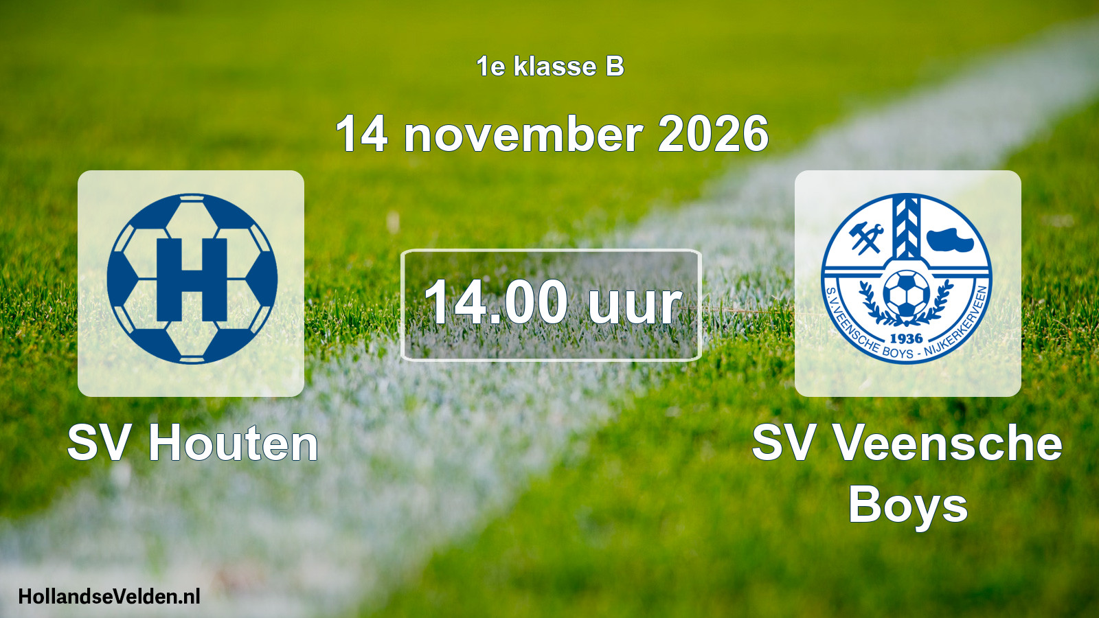 Geplande wedstrijd: SV Houten - SV Veensche Boys (14 november 2026)