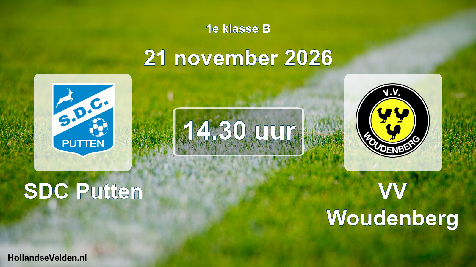 Scheduled Match: SDC Putten - VV Woudenberg (21 November 2026)