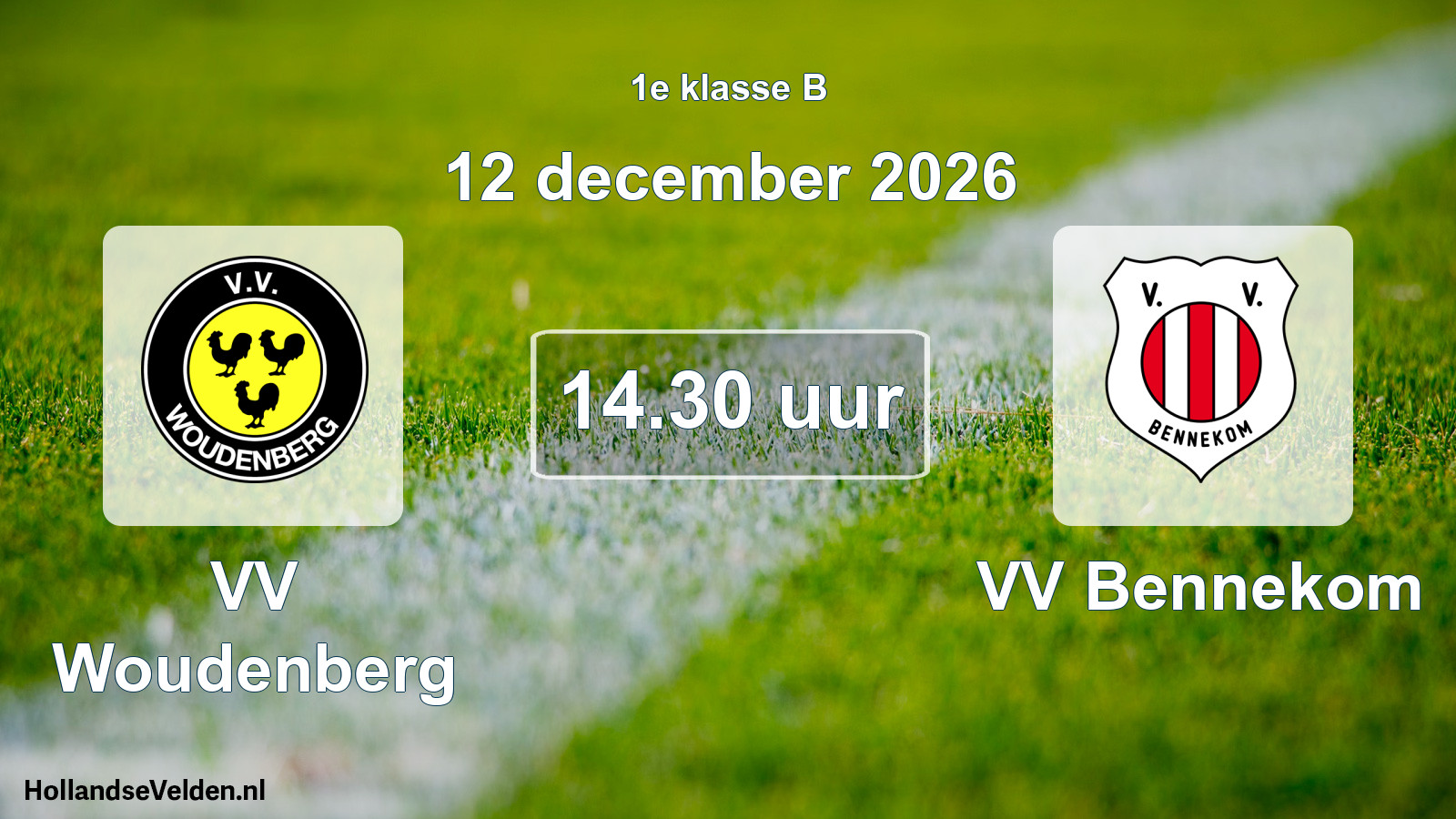 Geplande wedstrijd: VV Woudenberg - VV Bennekom (12 december 2026)