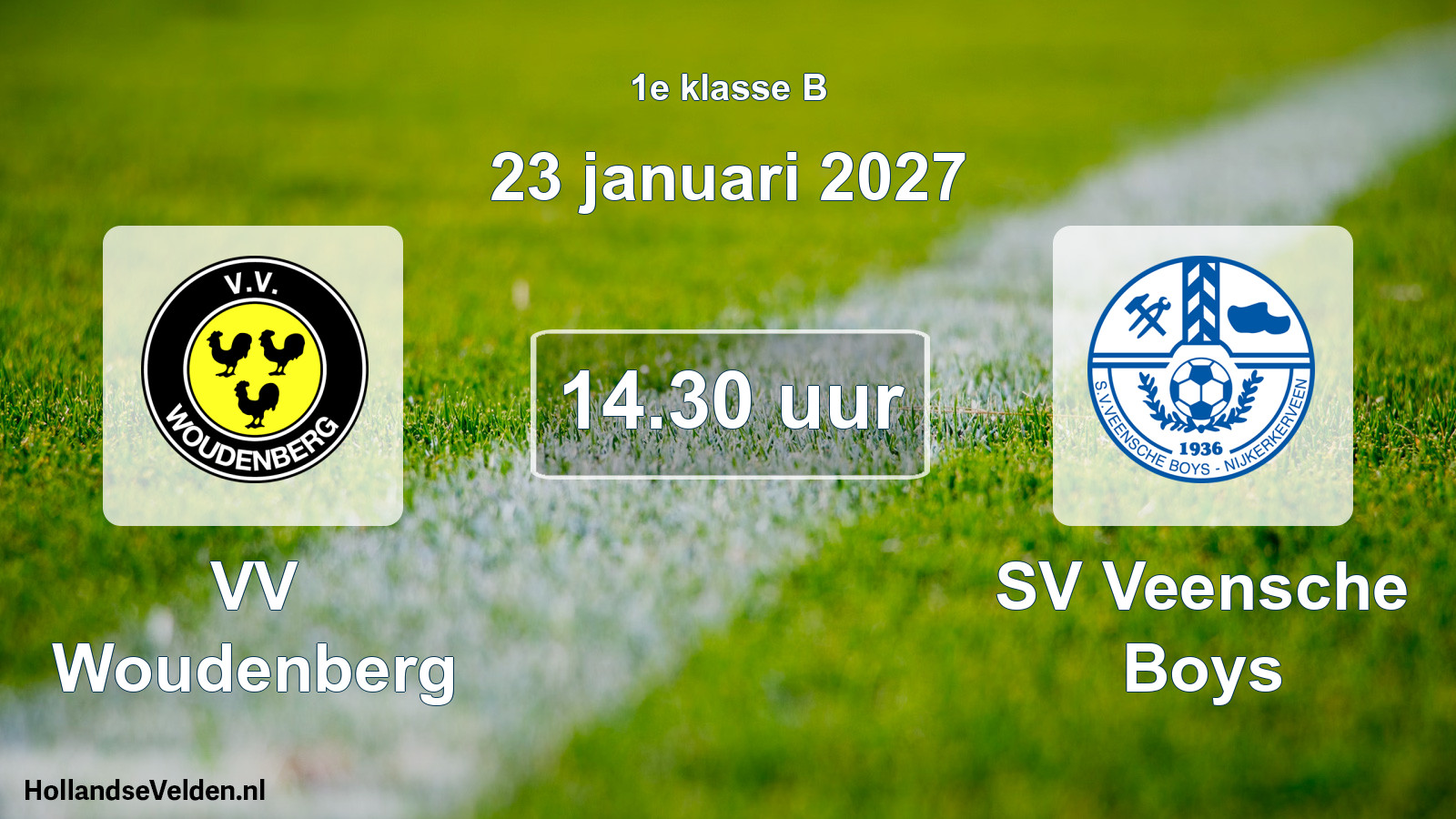 Geplande wedstrijd: VV Woudenberg - SV Veensche Boys (23 januari 2027)