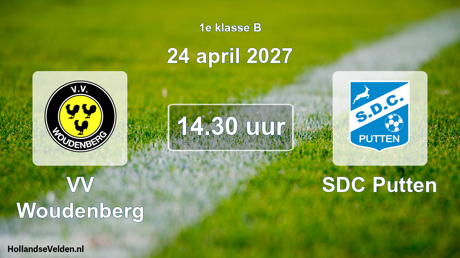 Scheduled Match: VV Woudenberg - SDC Putten (24 April 2027)