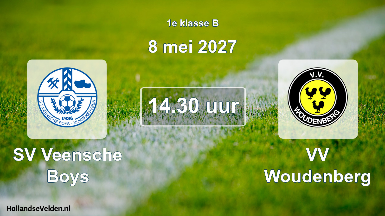 Geplande wedstrijd: SV Veensche Boys - VV Woudenberg (8 mei 2027)