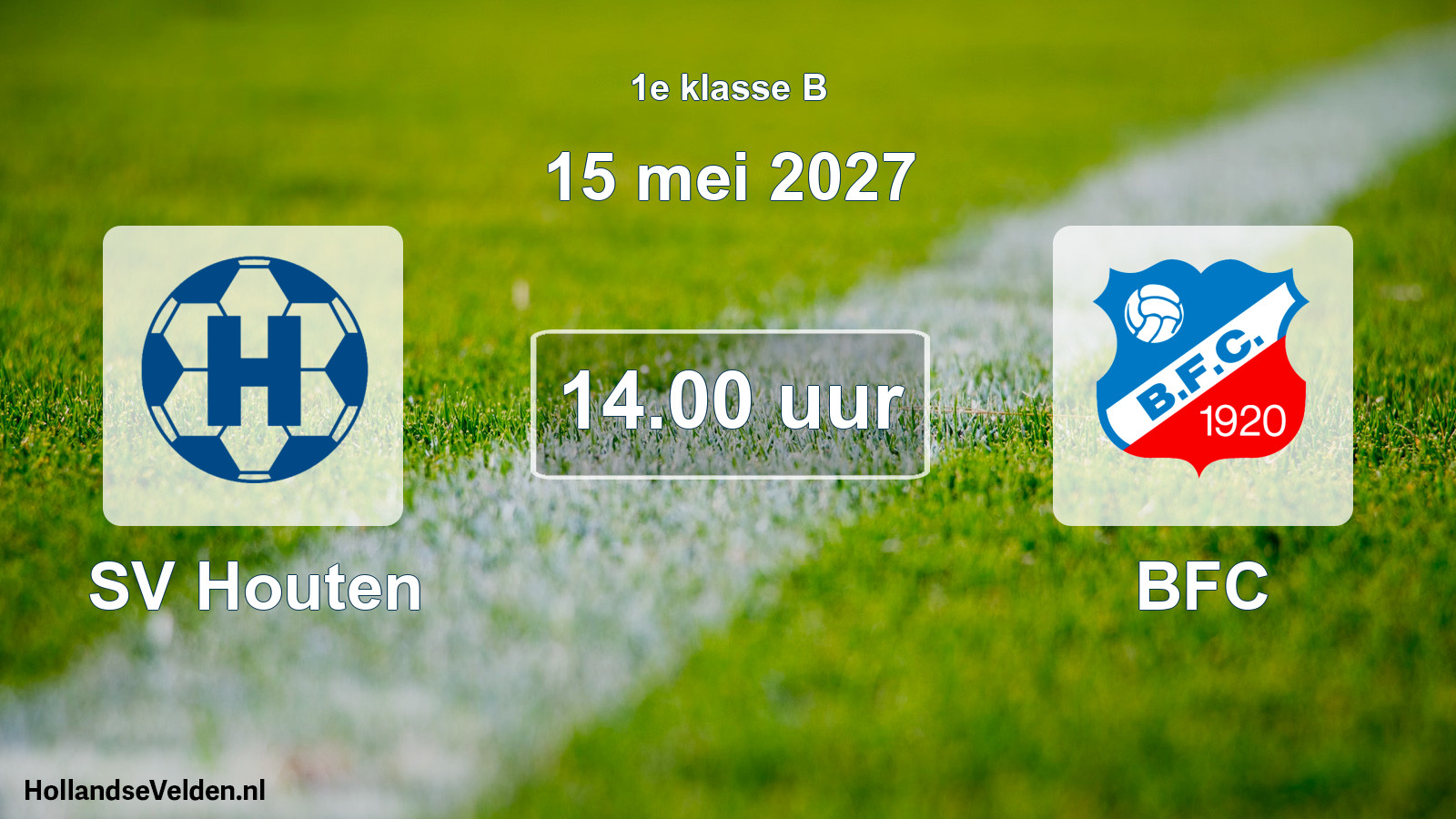 Scheduled Match: SV Houten - BFC (15 May 2027)