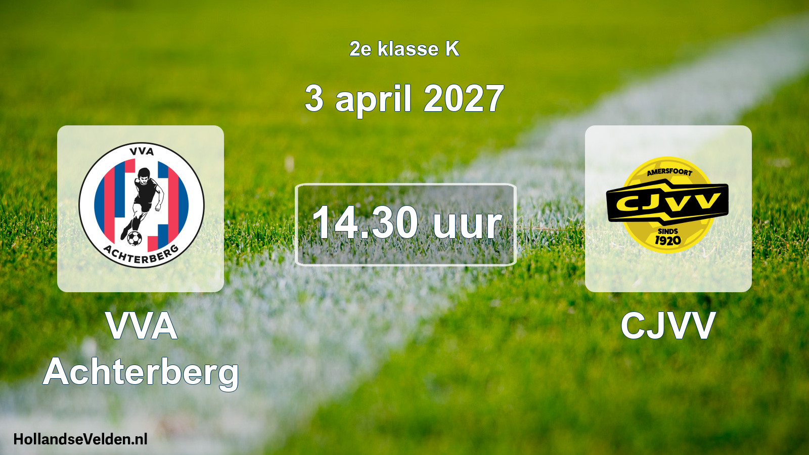Geplande wedstrijd: VVA Achterberg - CJVV (3 april 2027)