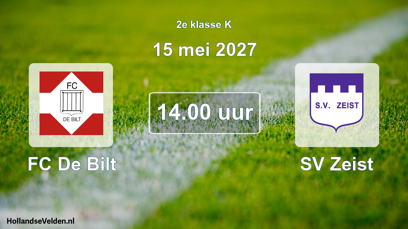Scheduled Match: FC De Bilt - SV Zeist (15 May 2027)
