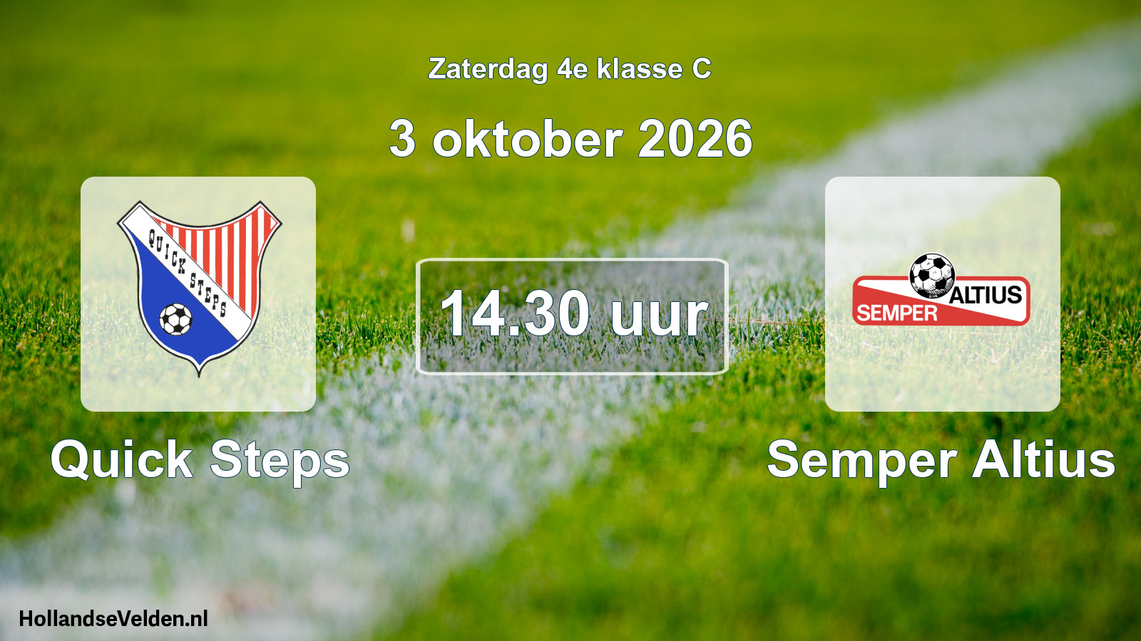 Geplande wedstrijd: Quick Steps - Semper Altius (3 oktober 2026)