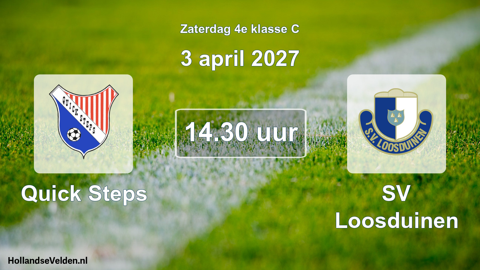 Geplande wedstrijd: Quick Steps - SV Loosduinen (3 april 2027)
