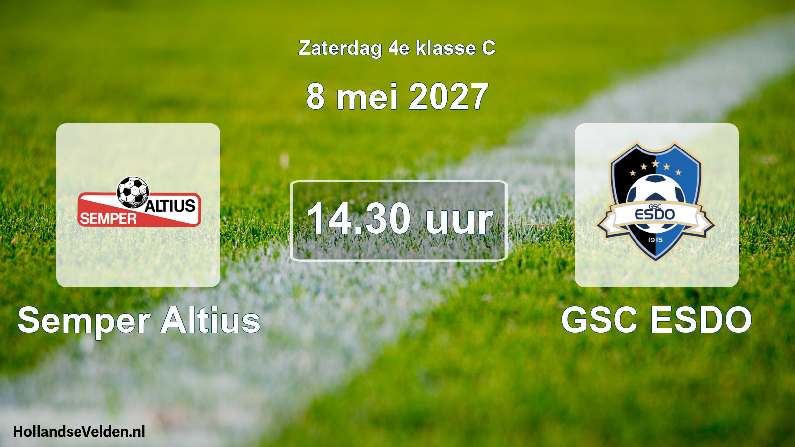 Geplande wedstrijd: Semper Altius - GSC ESDO (8 mei 2027)