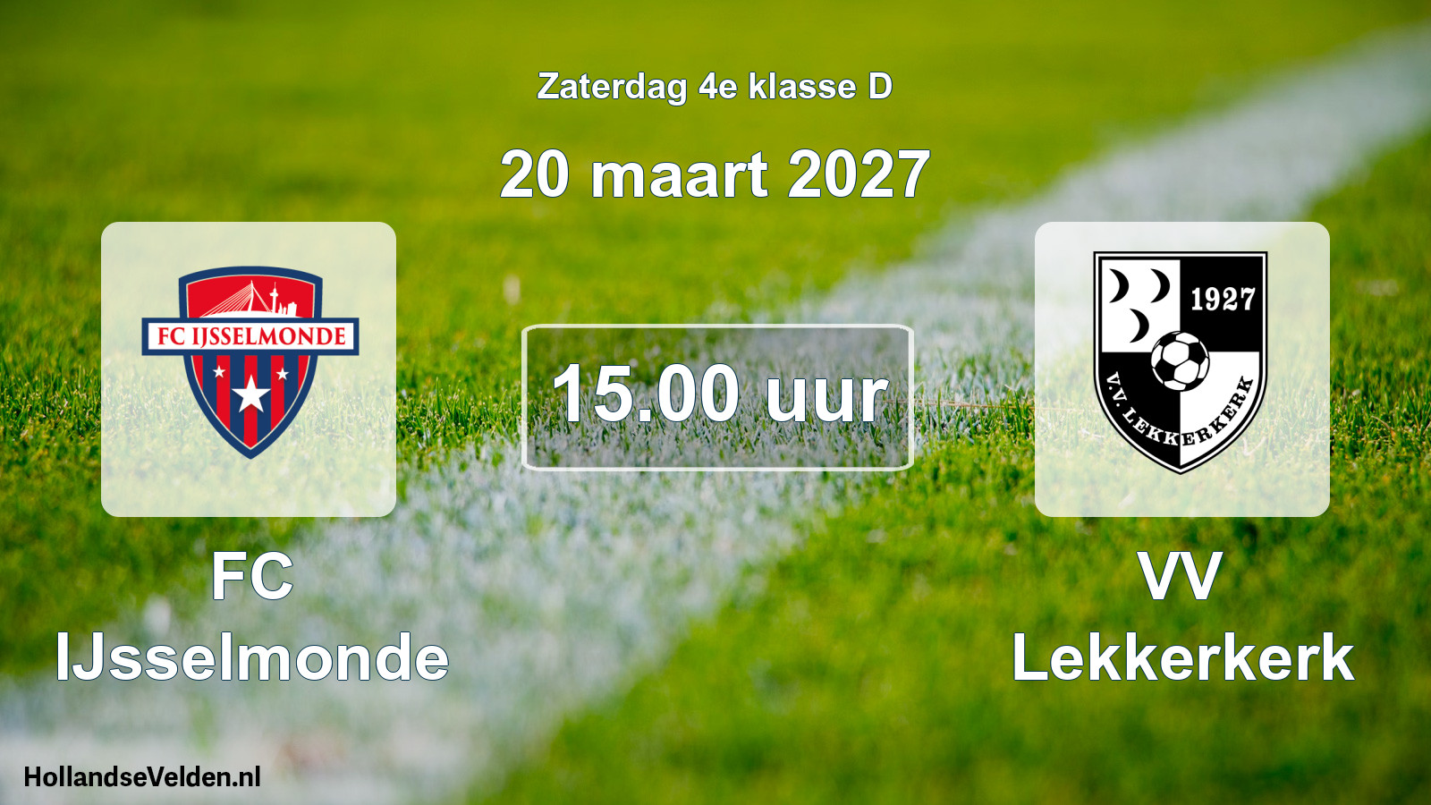 Scheduled Match: FC IJsselmonde - VV Lekkerkerk (20 March 2027)