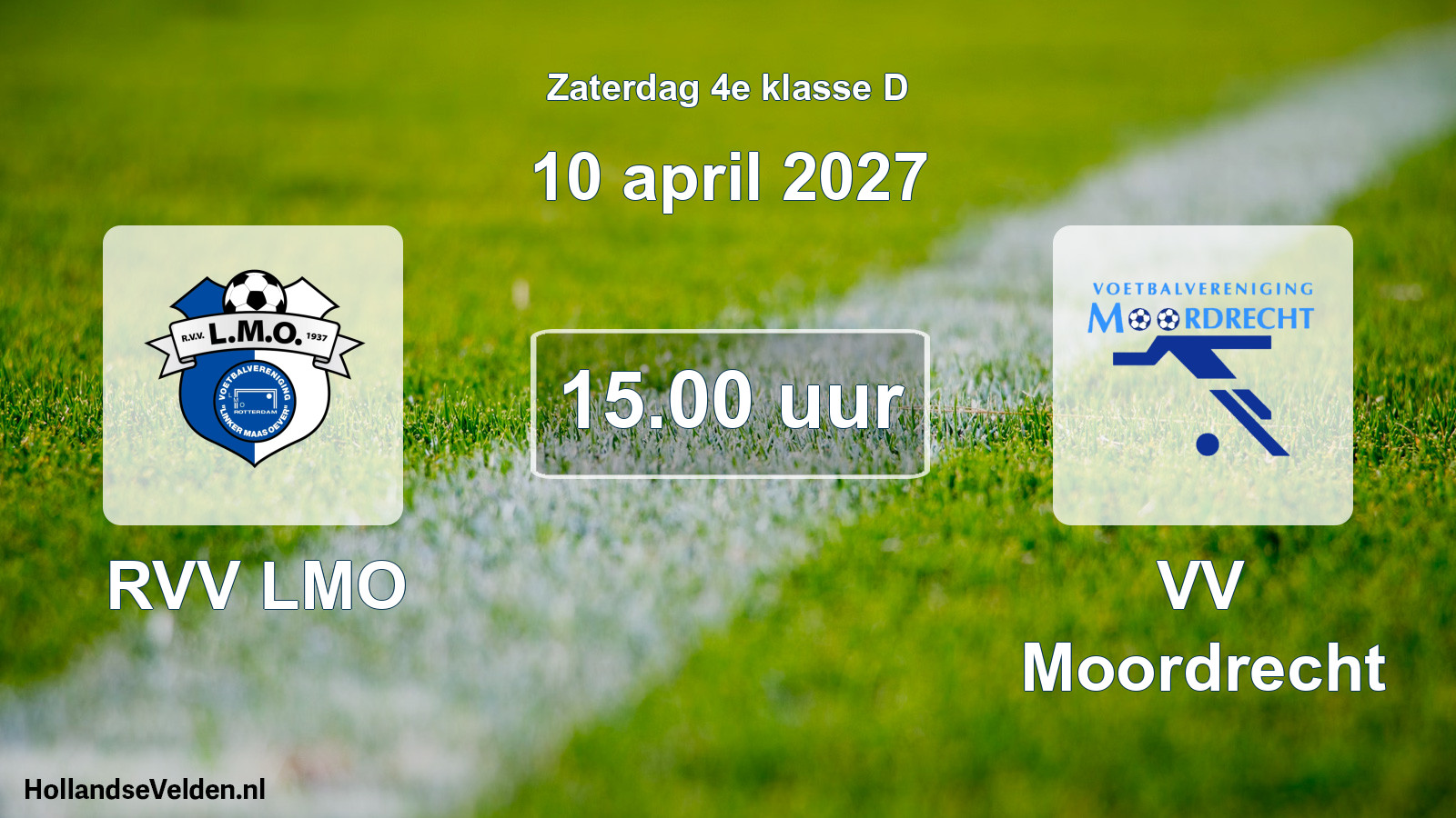 Geplande wedstrijd: RVV LMO - VV Moordrecht (10 april 2027)