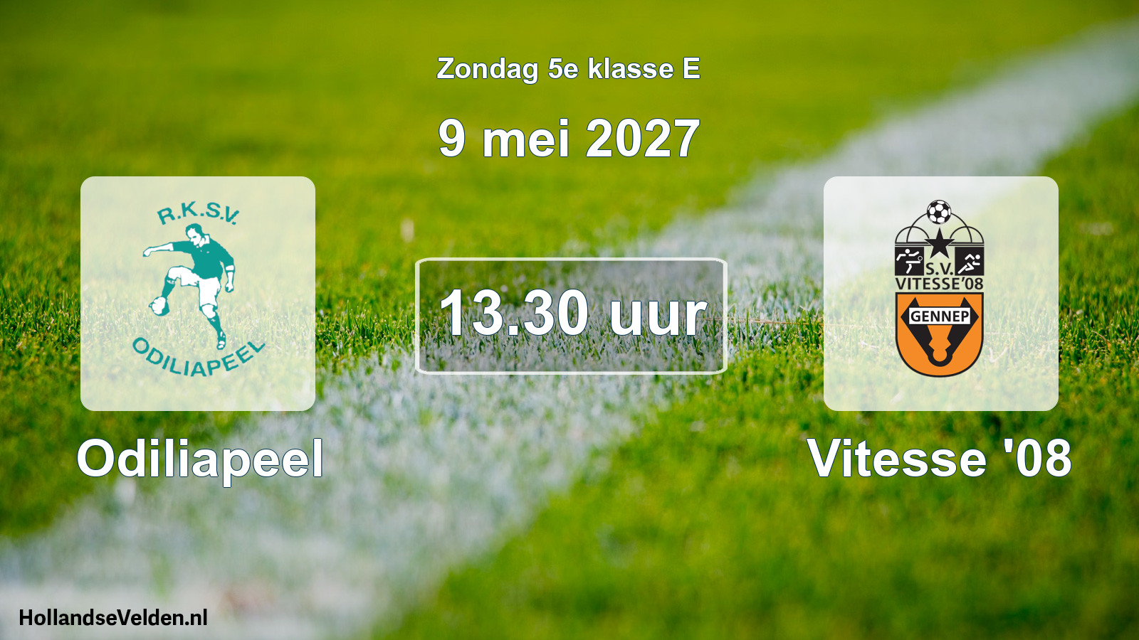Geplande wedstrijd: Odiliapeel - Vitesse '08 (9 mei 2027)