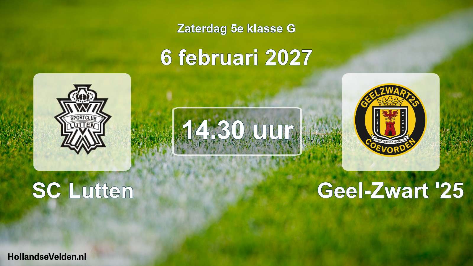 Scheduled Match: SC Lutten - Geel-Zwart '25 (6 February 2027)