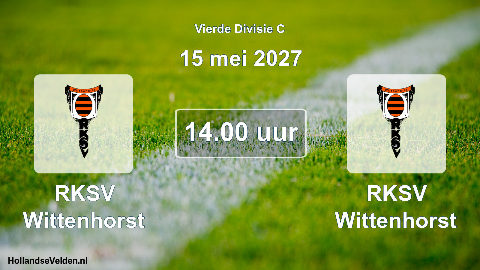 Geplande wedstrijd: RKSV Wittenhorst - RKSV Wittenhorst (15 mei 2027)
