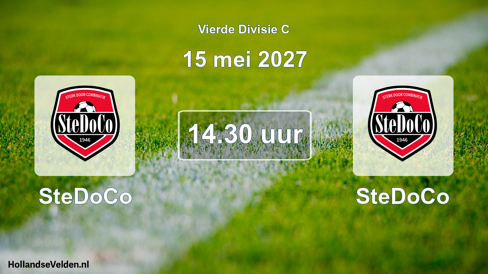 Geplande wedstrijd: SteDoCo - SteDoCo (15 mei 2027)