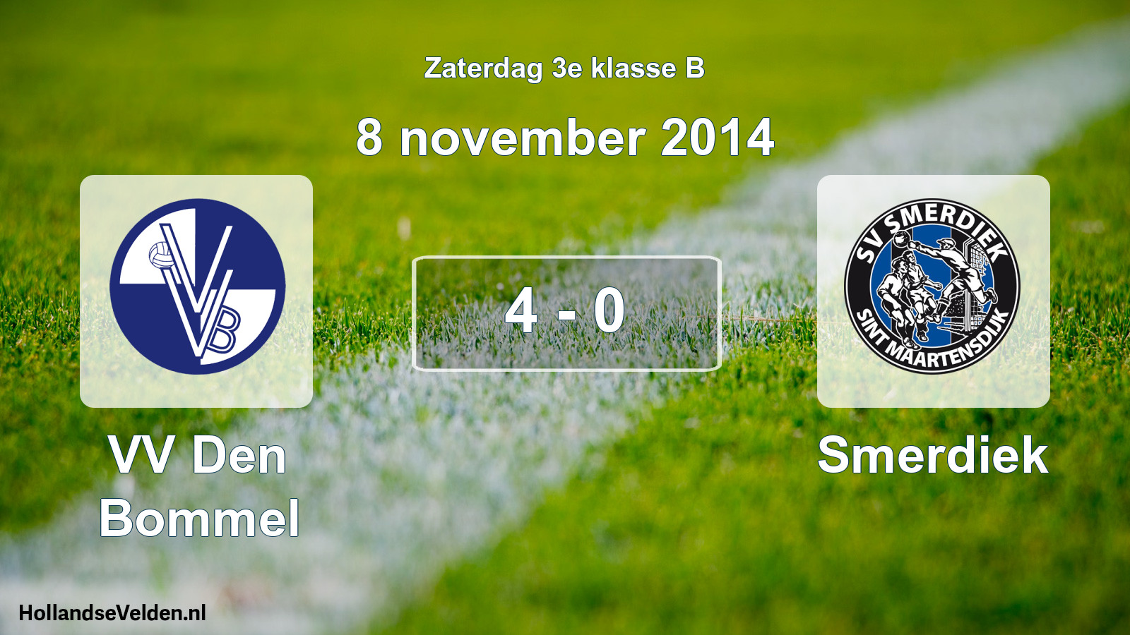 Total number of matches played: VV Den Bommel - Smerdiek 4 - 0 (8 November 2014)