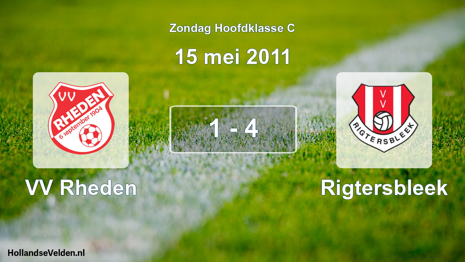 Total number of matches played: VV Rheden - Rigtersbleek 1 - 4 (15 May 2011)