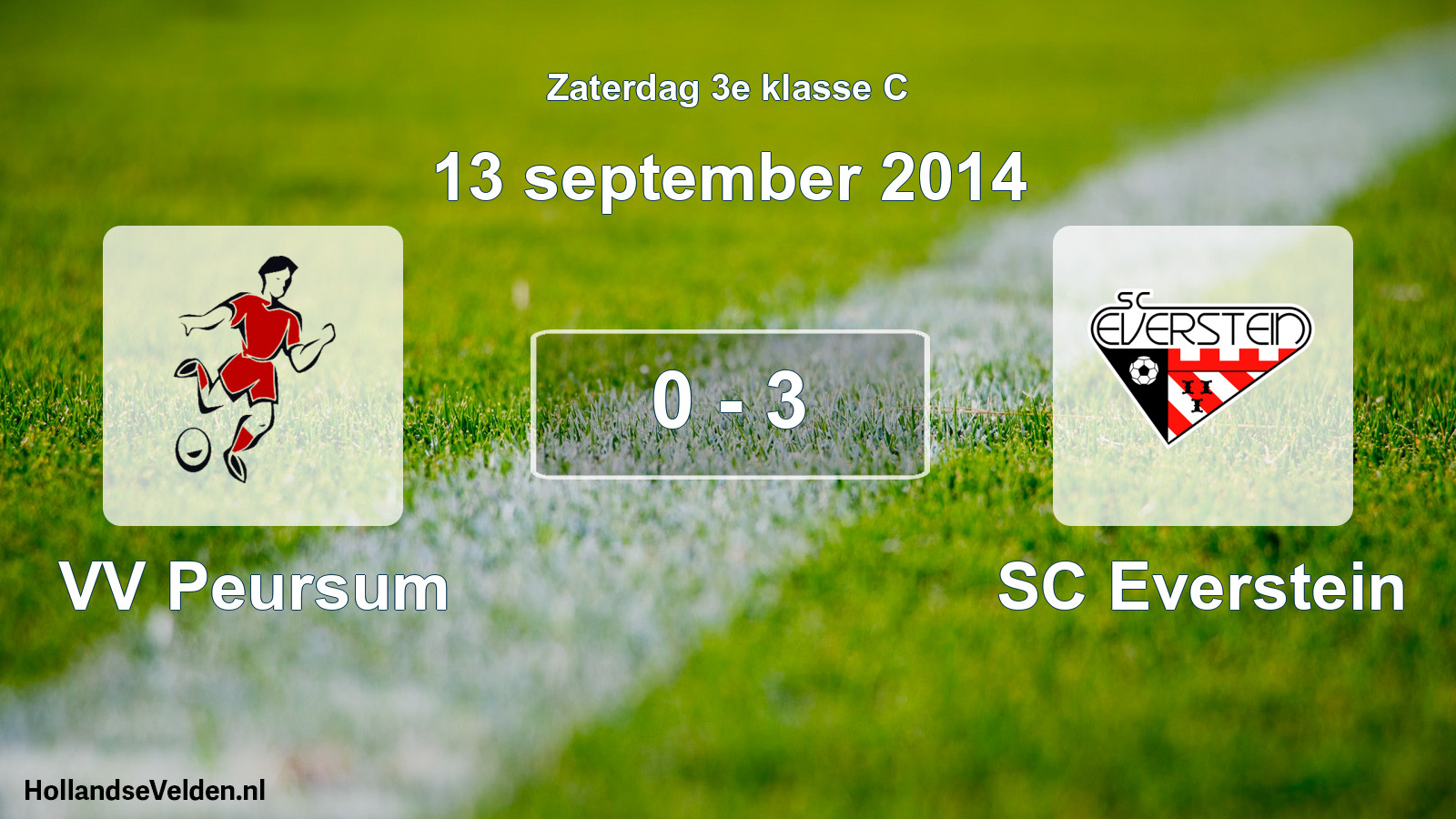 Total number of matches played: VV Peursum - SC Everstein 0 - 3 (13 September 2014)