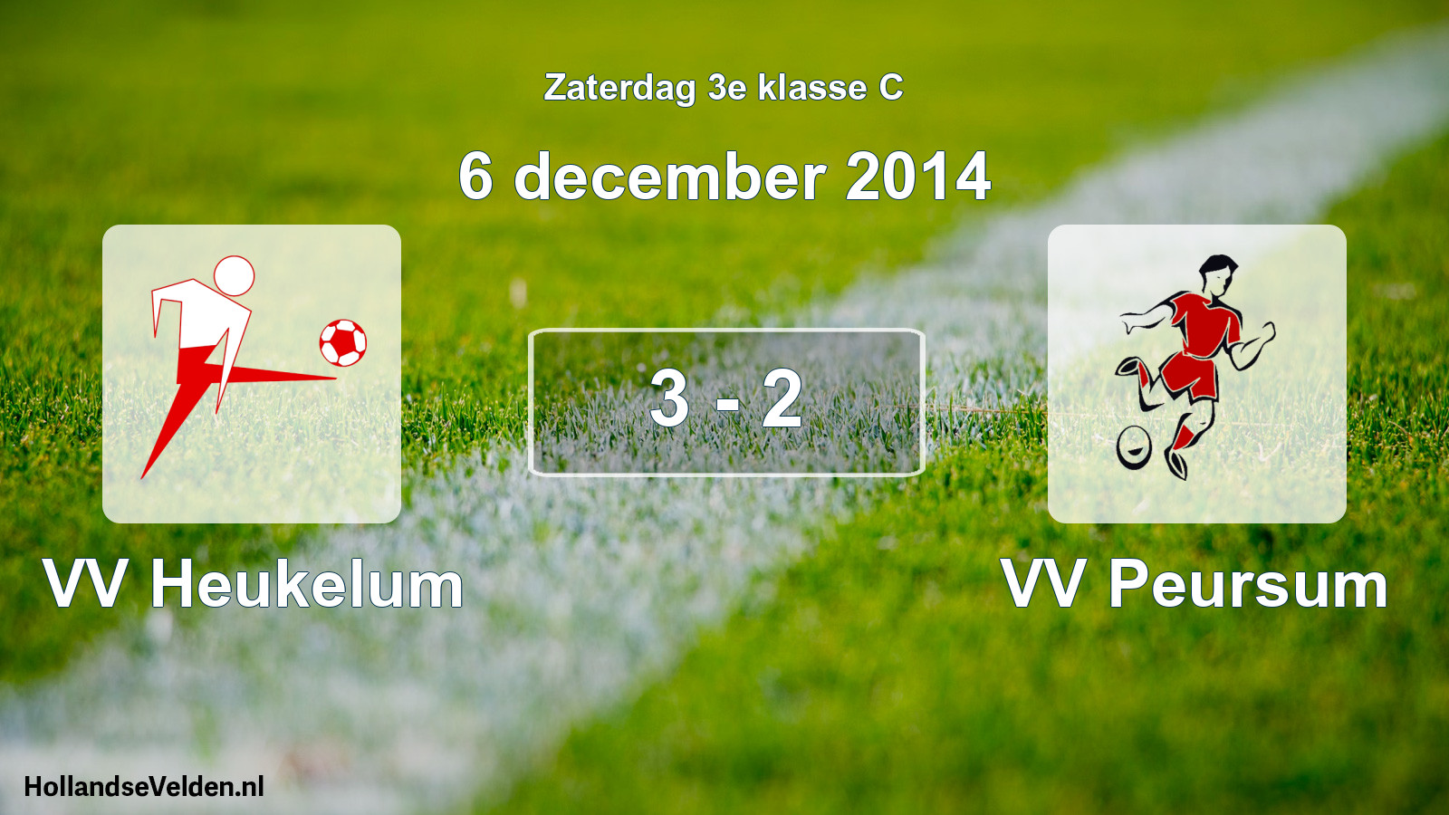Total number of matches played: VV Heukelum - VV Peursum 3 - 2 (6 December 2014)
