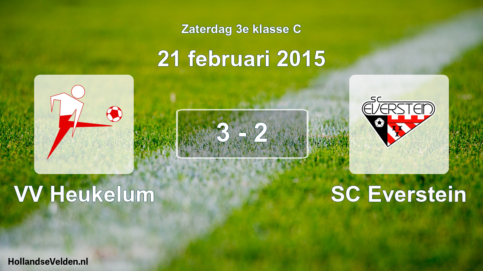 Total number of matches played: VV Heukelum - SC Everstein 3 - 2 (21 February 2015)