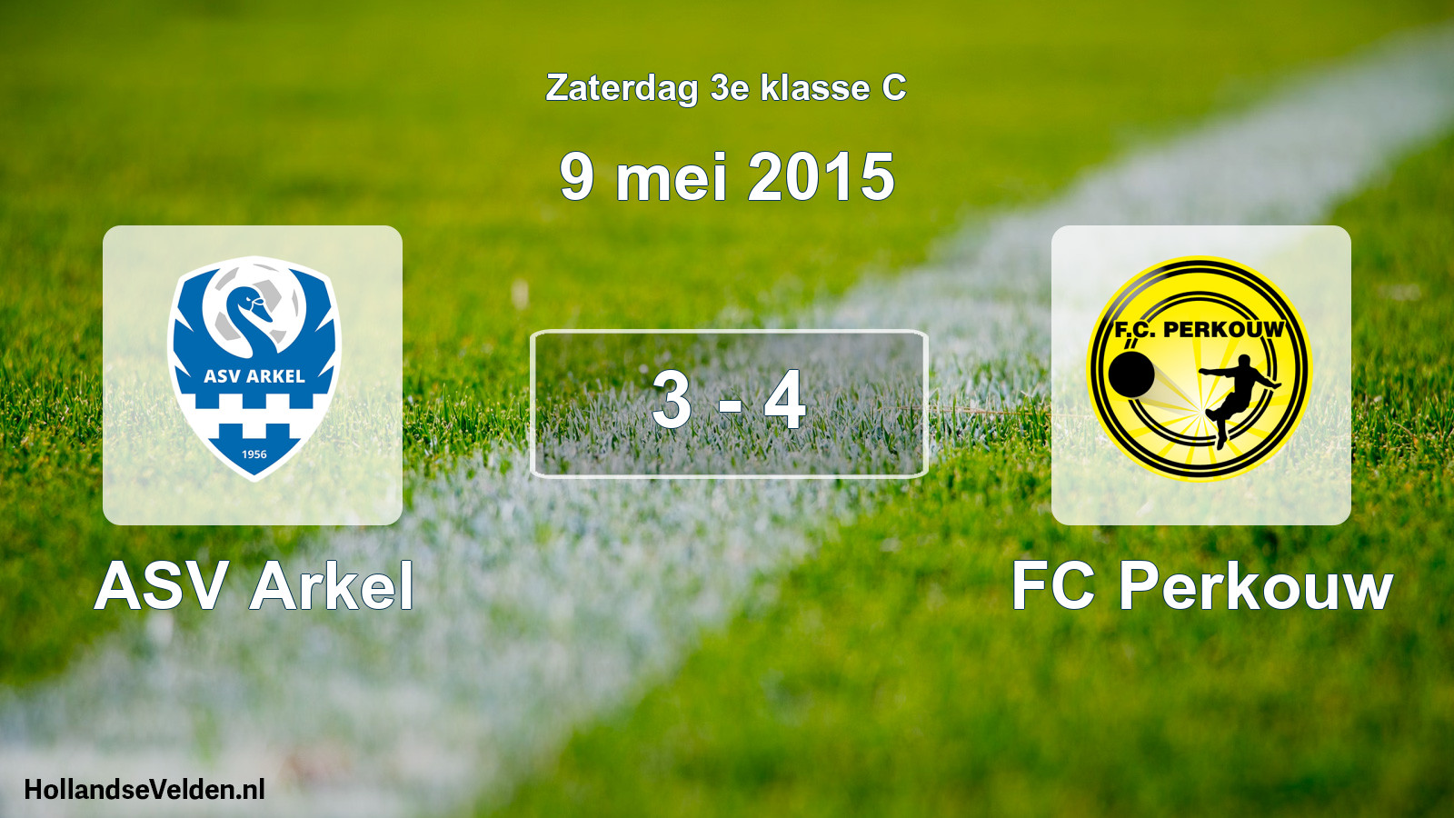 Total number of matches played: ASV Arkel - FC Perkouw 3 - 4 (9 May 2015)