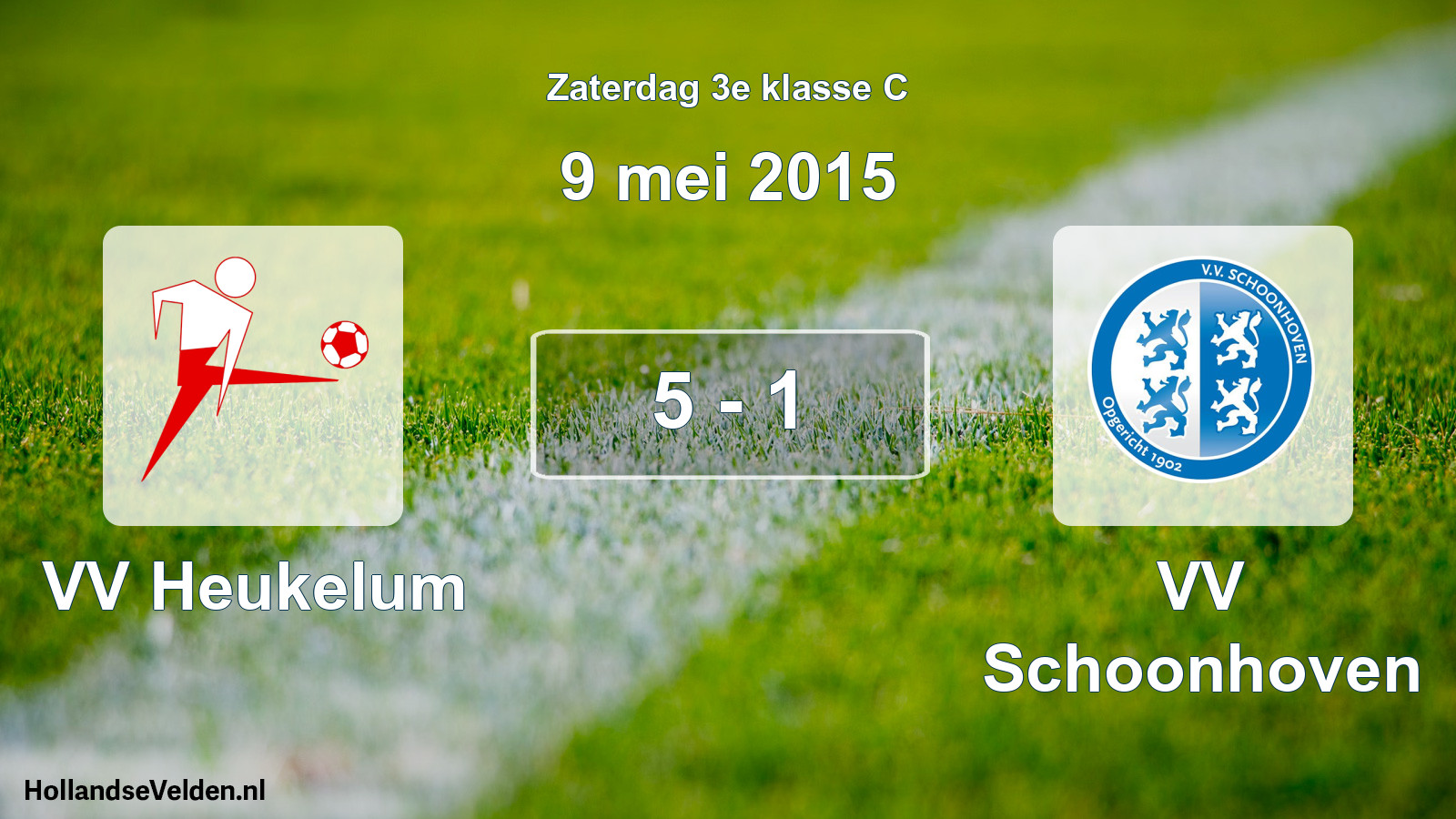 Total number of matches played: VV Heukelum - VV Schoonhoven 5 - 1 (9 May 2015)