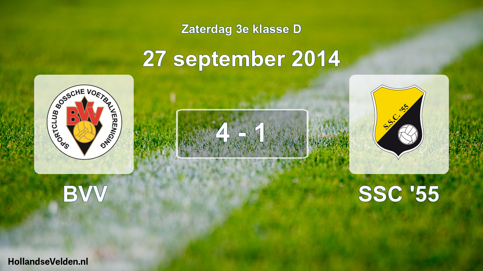 Total number of matches played: BVV - SSC '55 4 - 1 (27 September 2014)