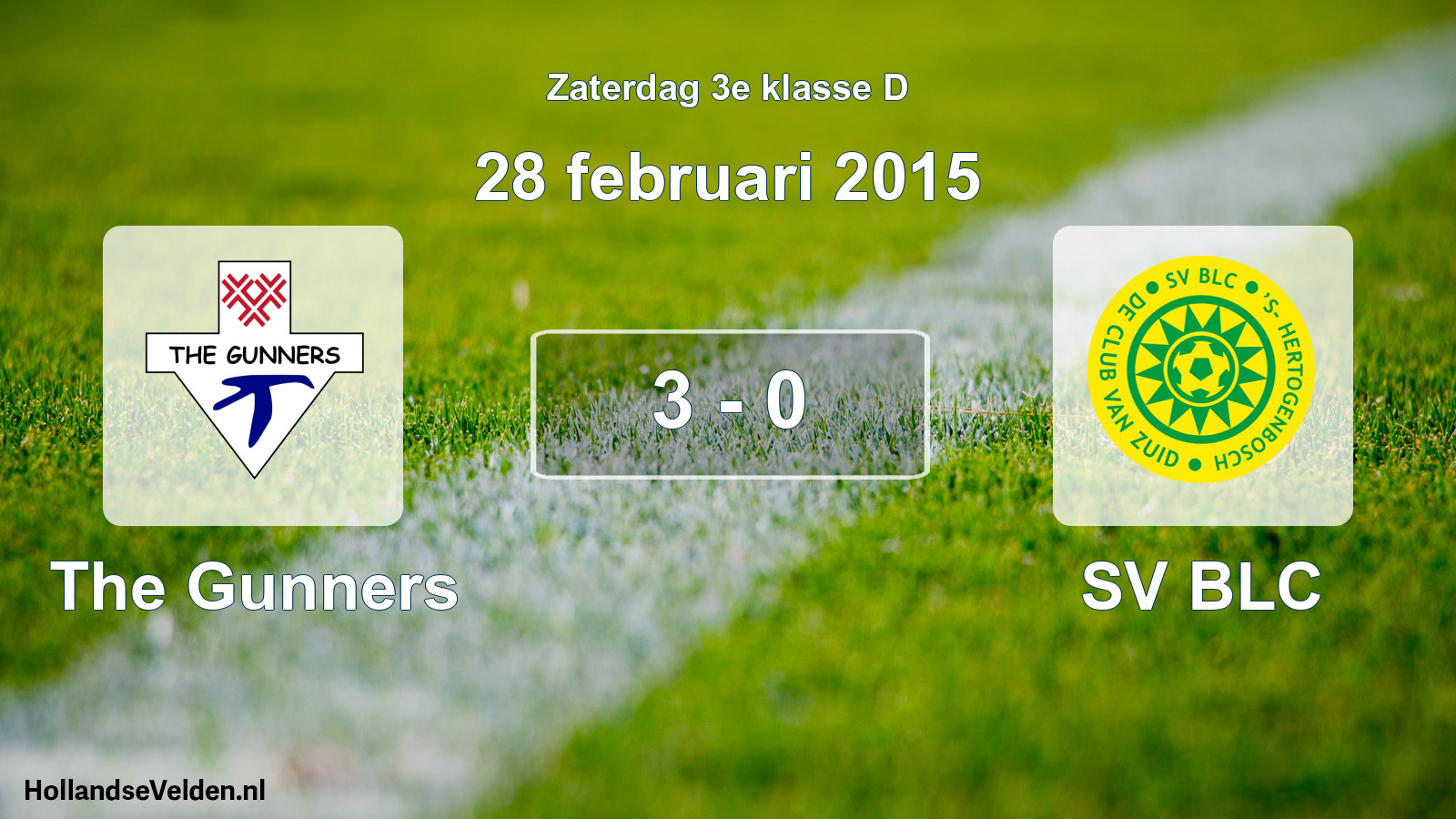Total number of matches played: The Gunners - SV BLC 3 - 0 (28 February 2015)
