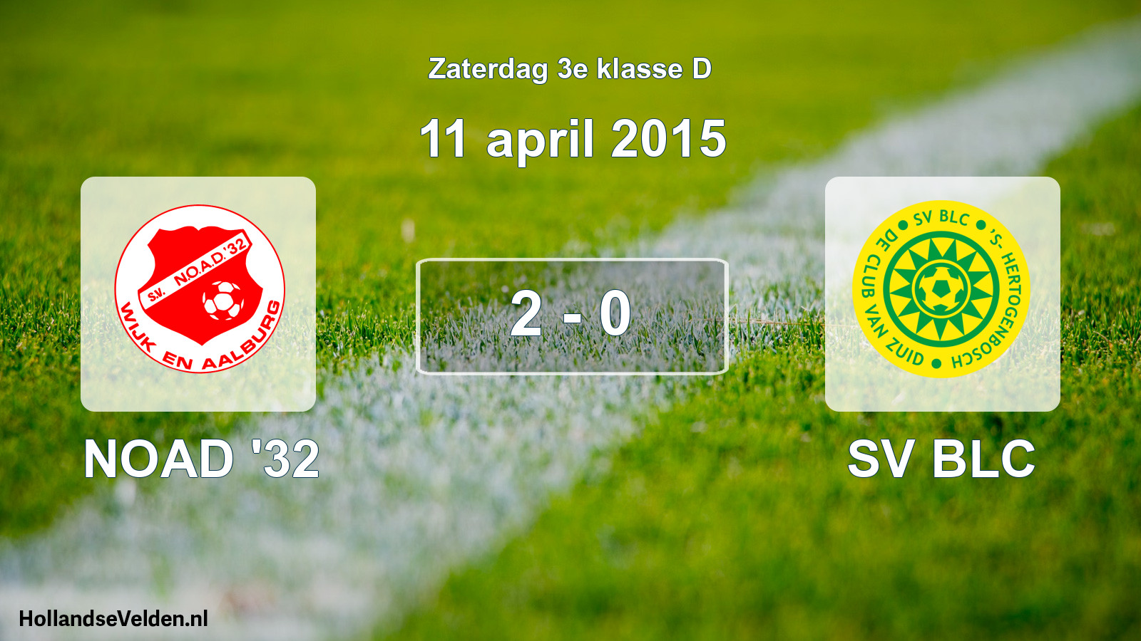 Total number of matches played: NOAD '32 - SV BLC 2 - 0 (11 April 2015)