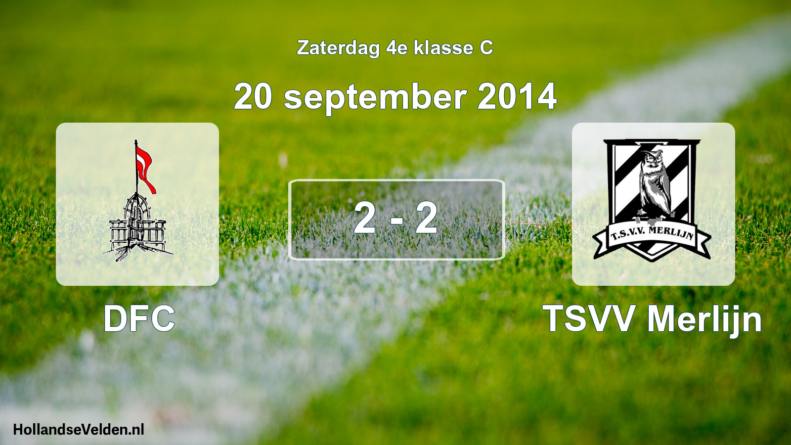 Total number of matches played: DFC - TSVV Merlijn 2 - 2 (20 September 2014)