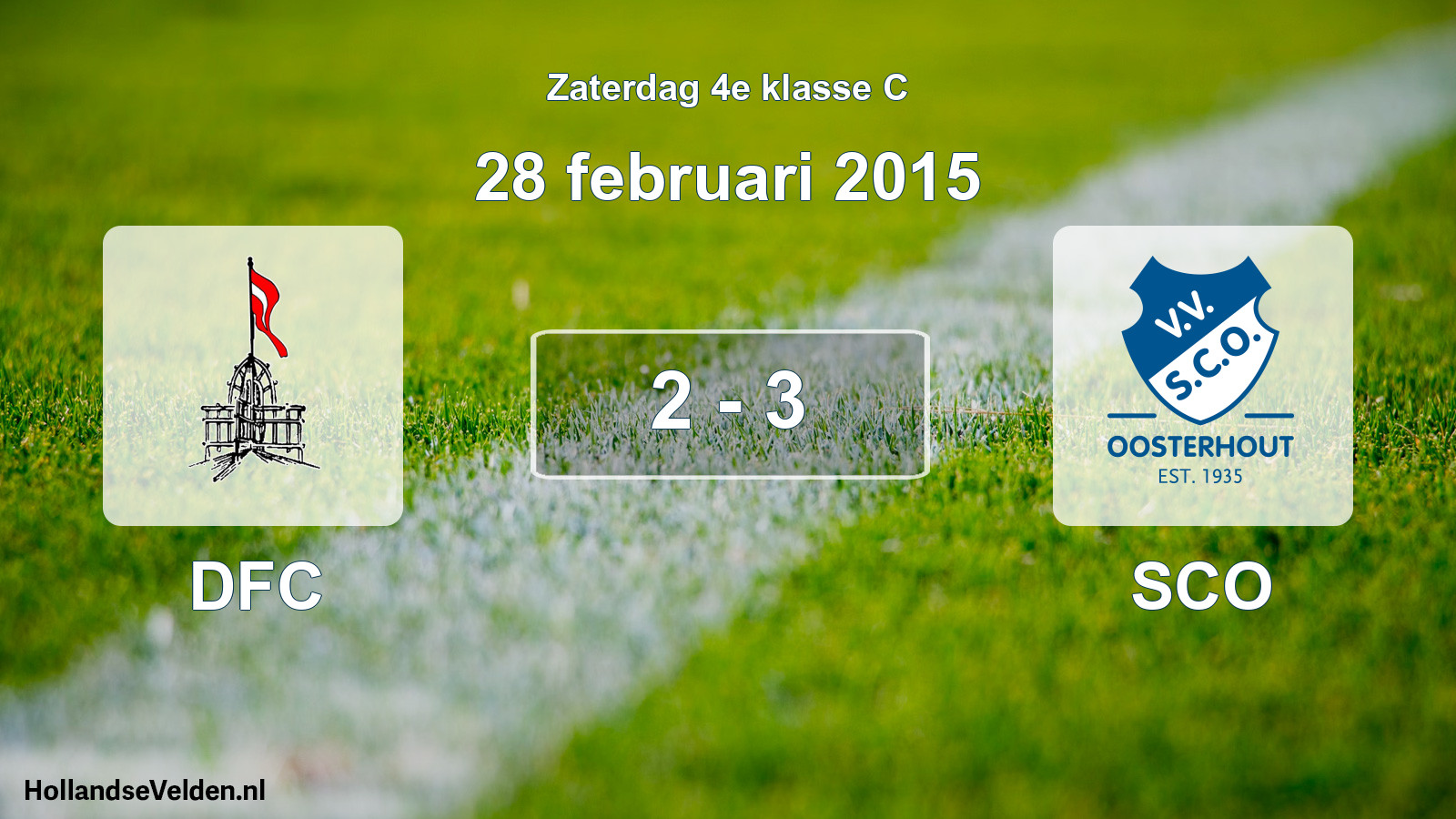 Total number of matches played: DFC - SCO 2 - 3 (28 February 2015)