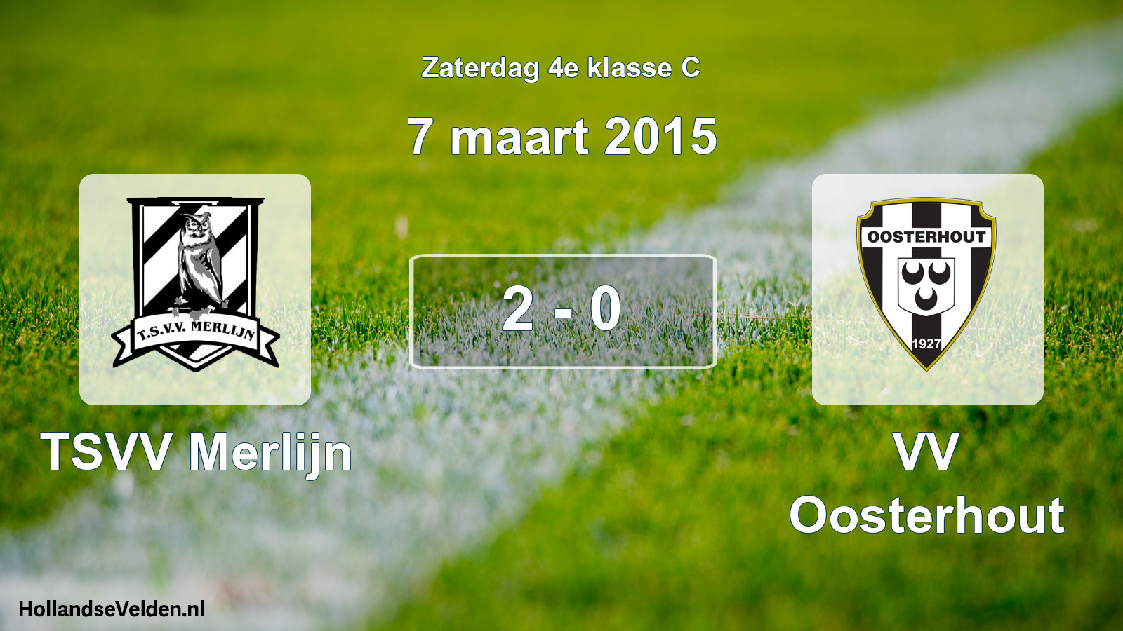 Total number of matches played: TSVV Merlijn - VV Oosterhout 2 - 0 (7 March 2015)