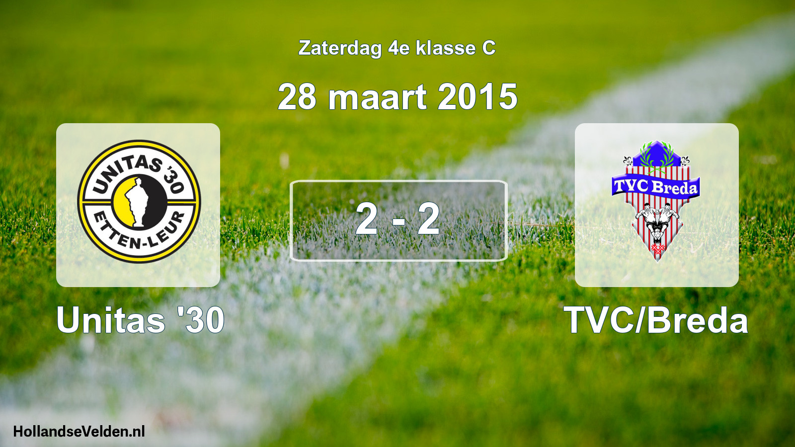 Total number of matches played: Unitas '30 - TVC/Breda 2 - 2 (28 March 2015)
