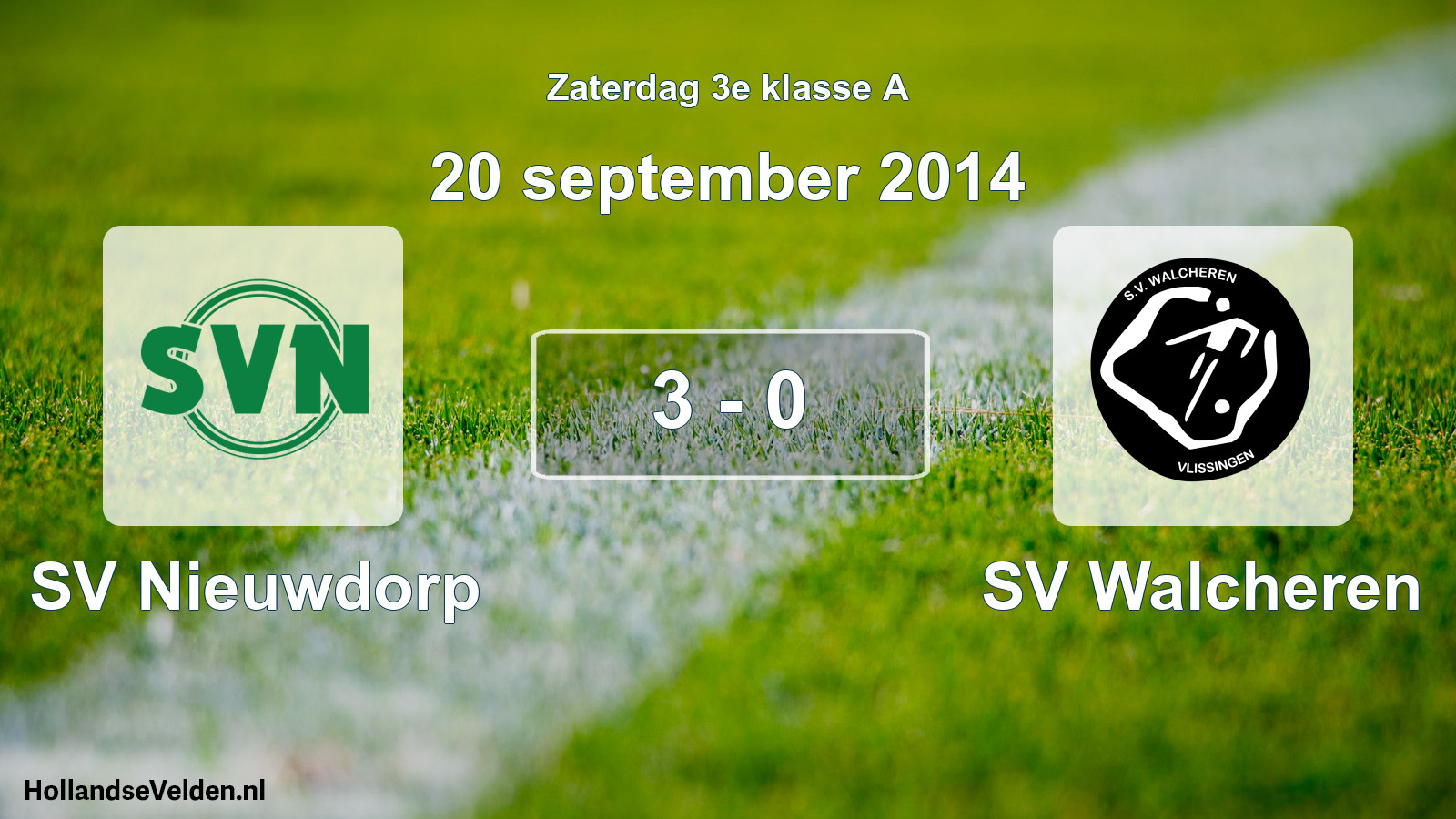 Total number of matches played: SV Nieuwdorp - SV Walcheren 3 - 0 (20 September 2014)