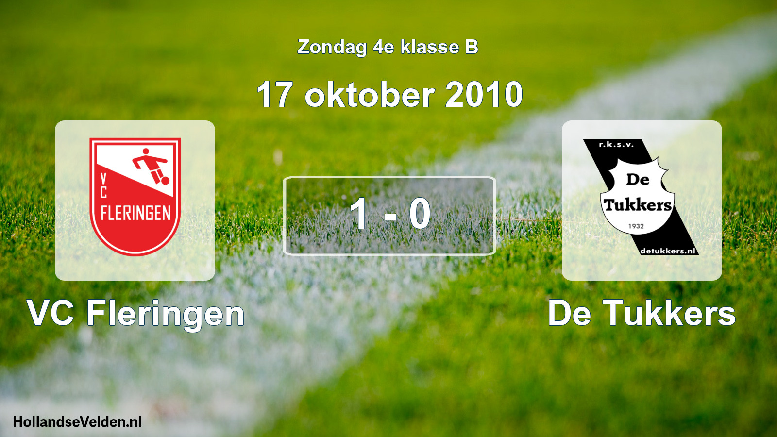 Total number of matches played: VC Fleringen - De Tukkers 1 - 0 (17 October 2010)