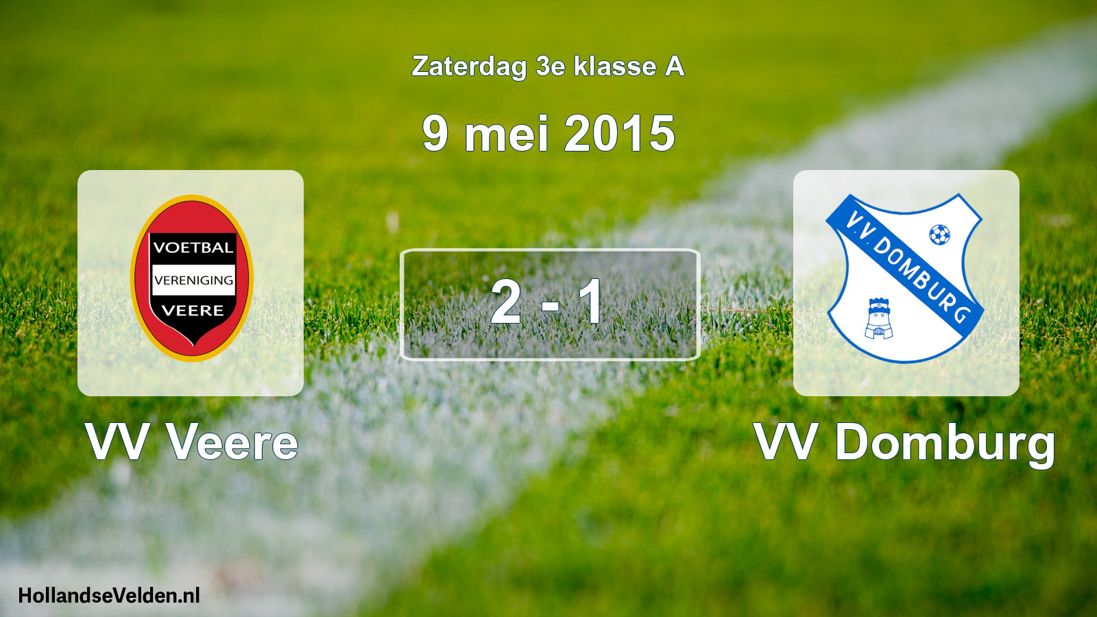 Total number of matches played: VV Veere - VV Domburg 2 - 1 (9 May 2015)