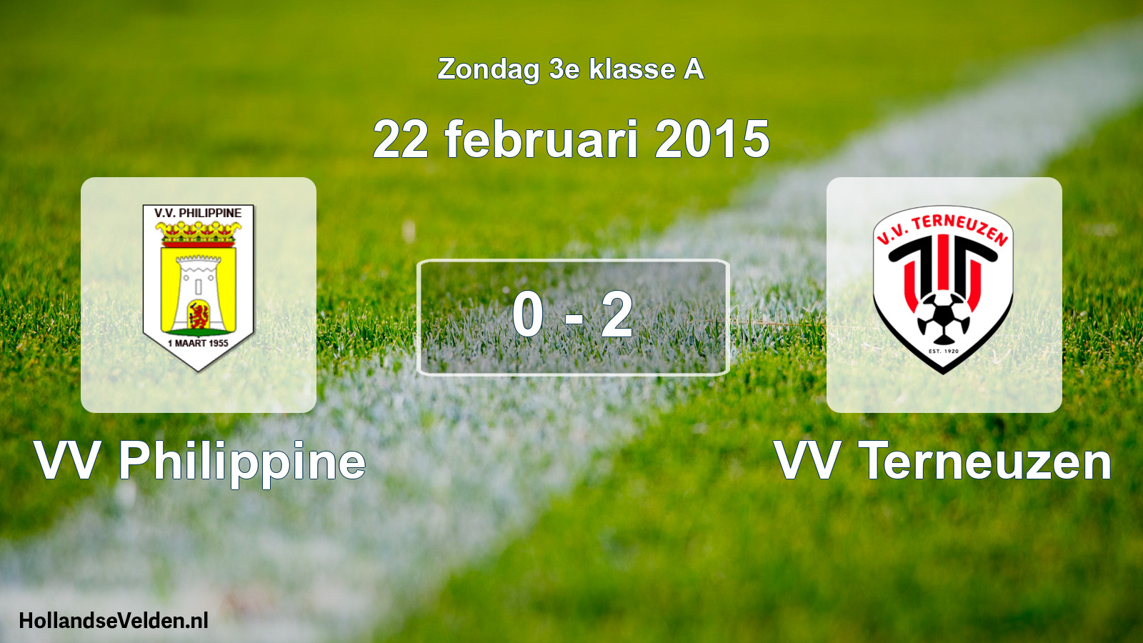 Total number of matches played: VV Philippine - VV Terneuzen 0 - 2 (22 February 2015)