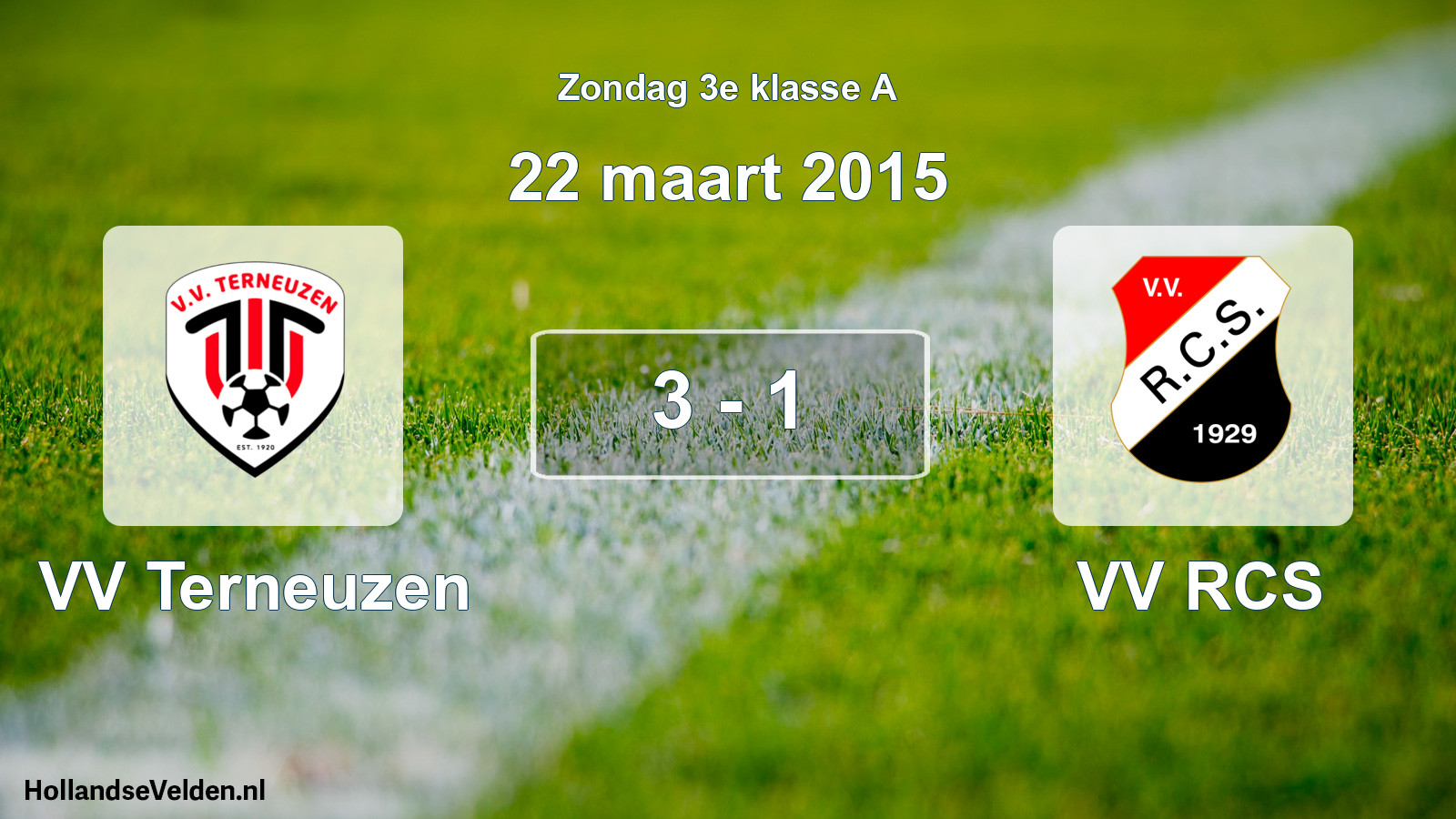Total number of matches played: VV Terneuzen - VV RCS 3 - 1 (22 March 2015)