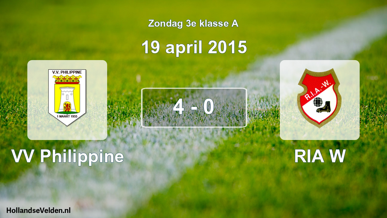Total number of matches played: VV Philippine - RIA W 4 - 0 (19 April 2015)