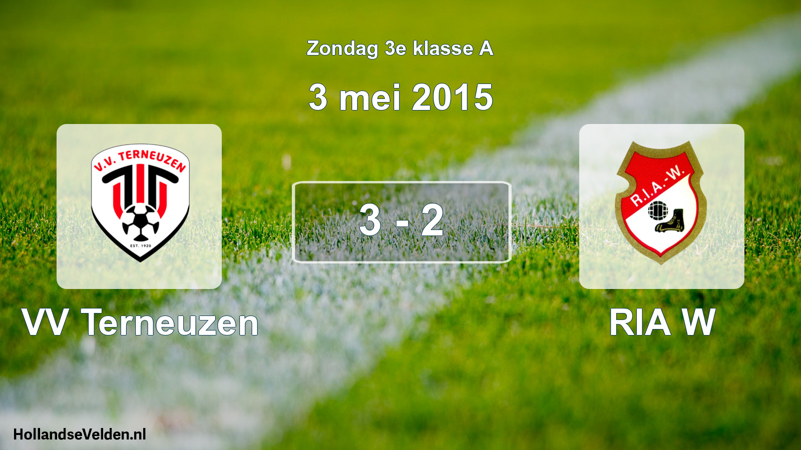 Total number of matches played: VV Terneuzen - RIA W 3 - 2 (3 May 2015)