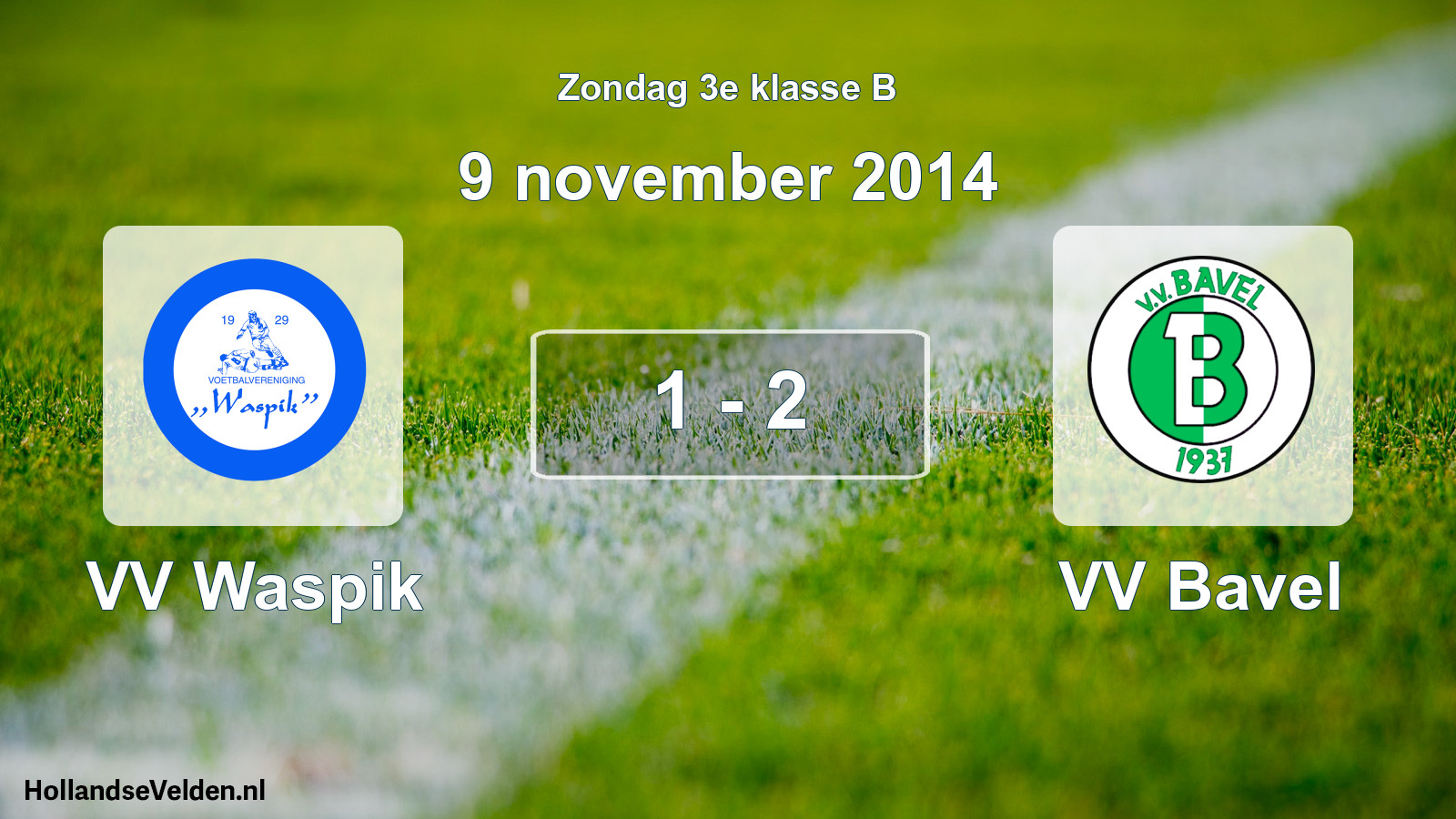 Total number of matches played: VV Waspik - VV Bavel 1 - 2 (9 November 2014)