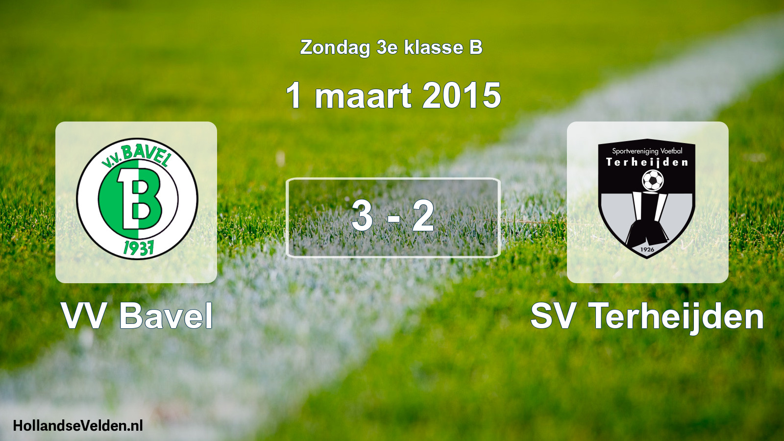 Total number of matches played: VV Bavel - SV Terheijden 3 - 2 (1 March 2015)