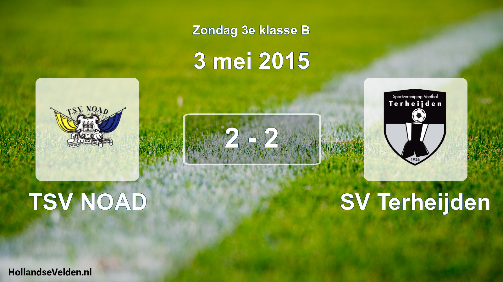 Total number of matches played: TSV NOAD - SV Terheijden 2 - 2 (3 May 2015)