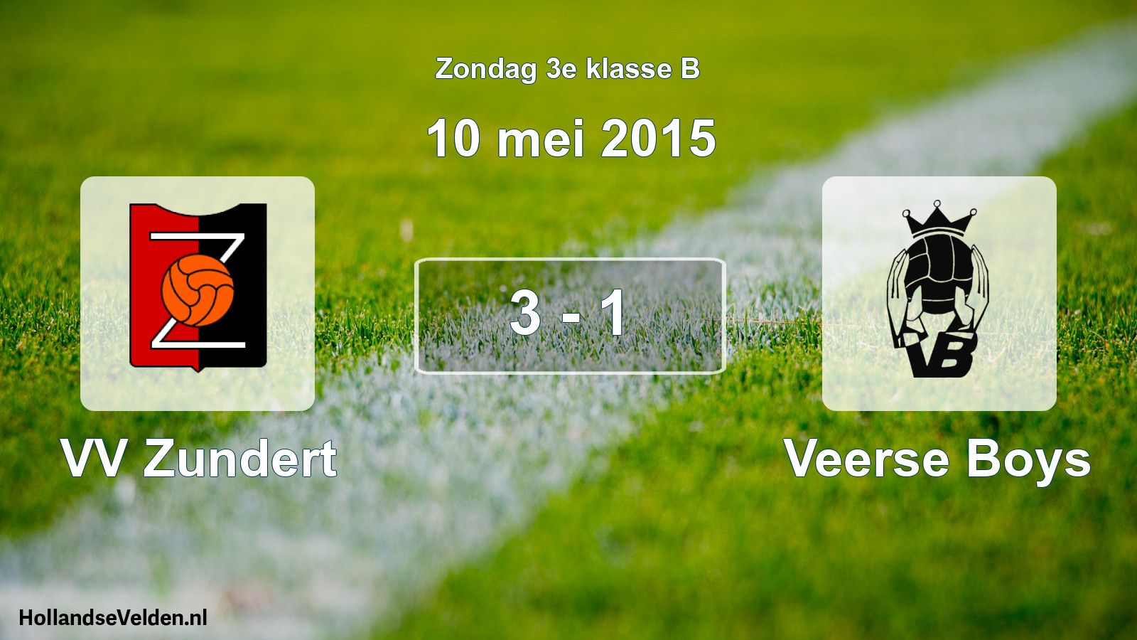 Total number of matches played: VV Zundert - Veerse Boys 3 - 1 (10 May 2015)