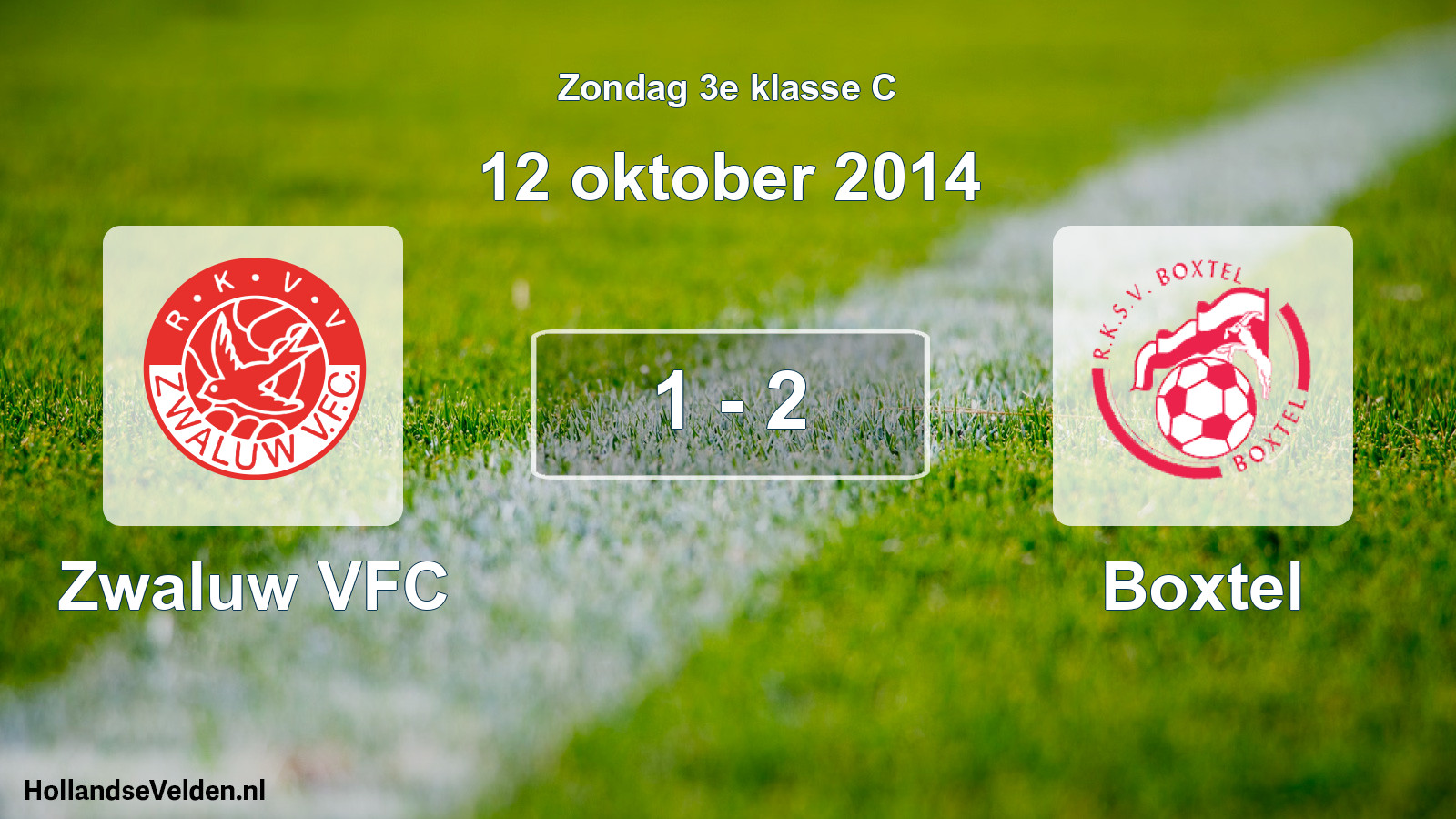 Total number of matches played: Zwaluw VFC - Boxtel 1 - 2 (12 October 2014)