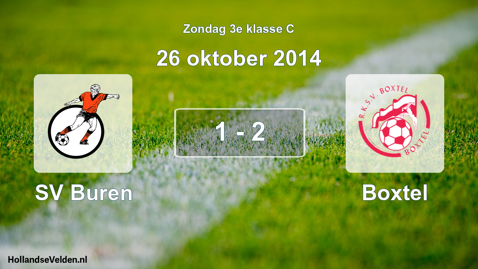 Total number of matches played: SV Buren - Boxtel 1 - 2 (26 October 2014)