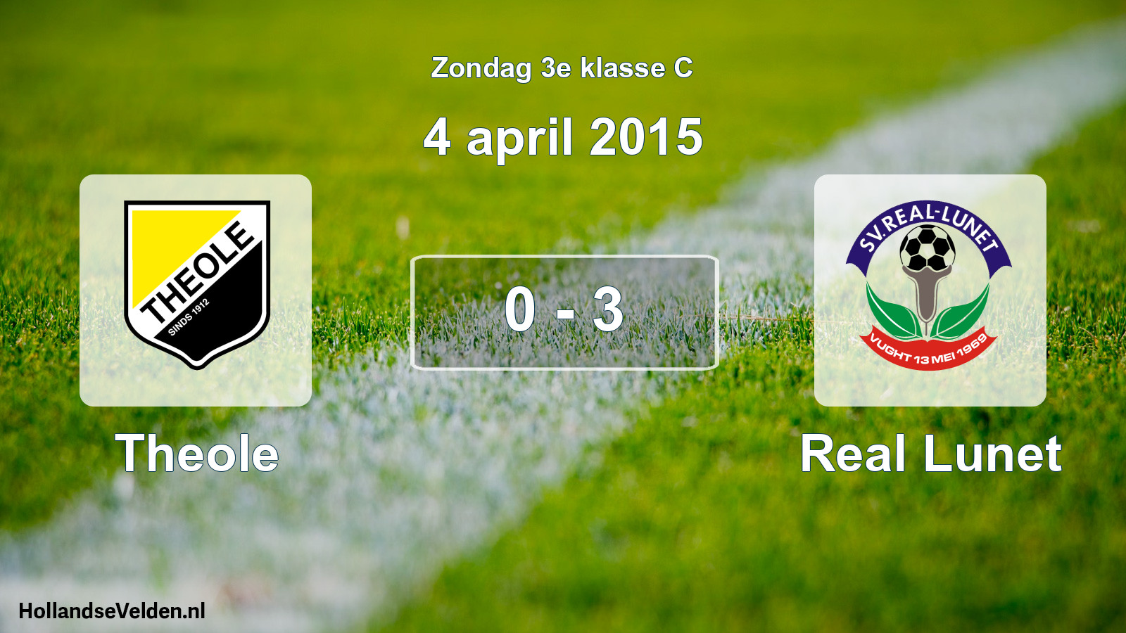 Total number of matches played: Theole - Real Lunet 0 - 3 (4 April 2015)