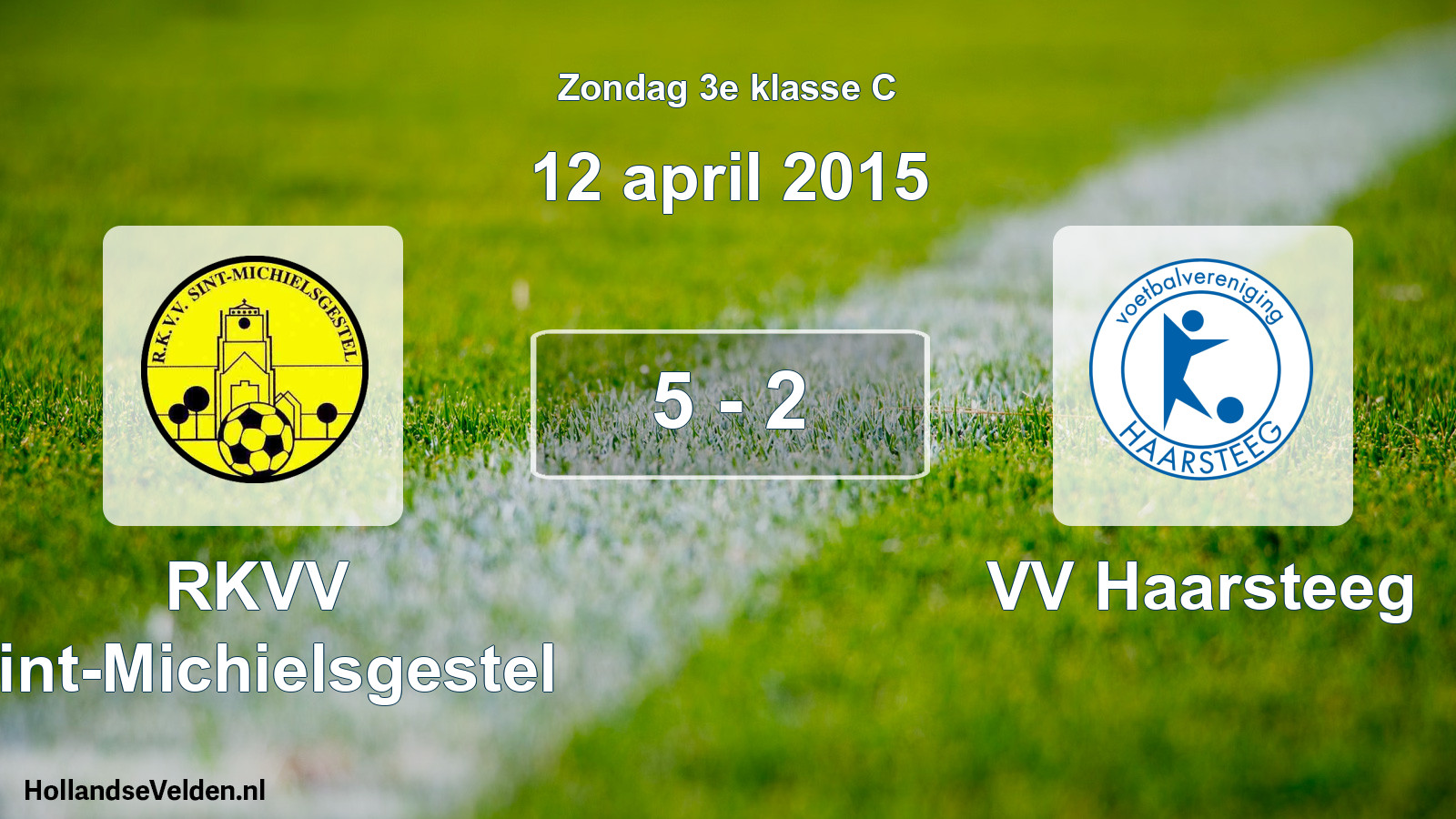 Total number of matches played: RKVV Sint-Michielsgestel - VV Haarsteeg 5 - 2 (12 April 2015)
