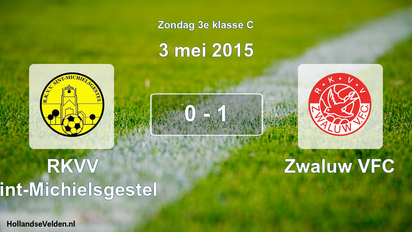 Total number of matches played: RKVV Sint-Michielsgestel - Zwaluw VFC 0 - 1 (3 May 2015)